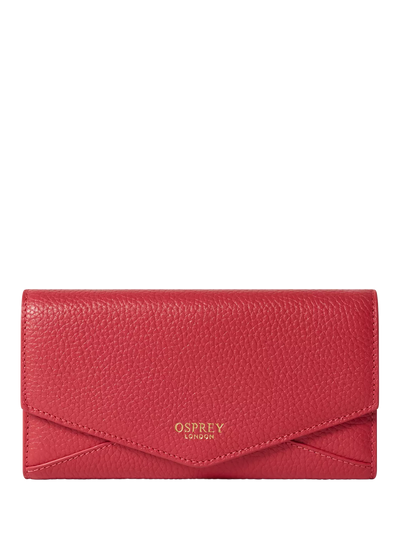 John Lewis OSPREY LONDON Core Medium Leather Zip Matinee Purse- Buy online at McGrocer
