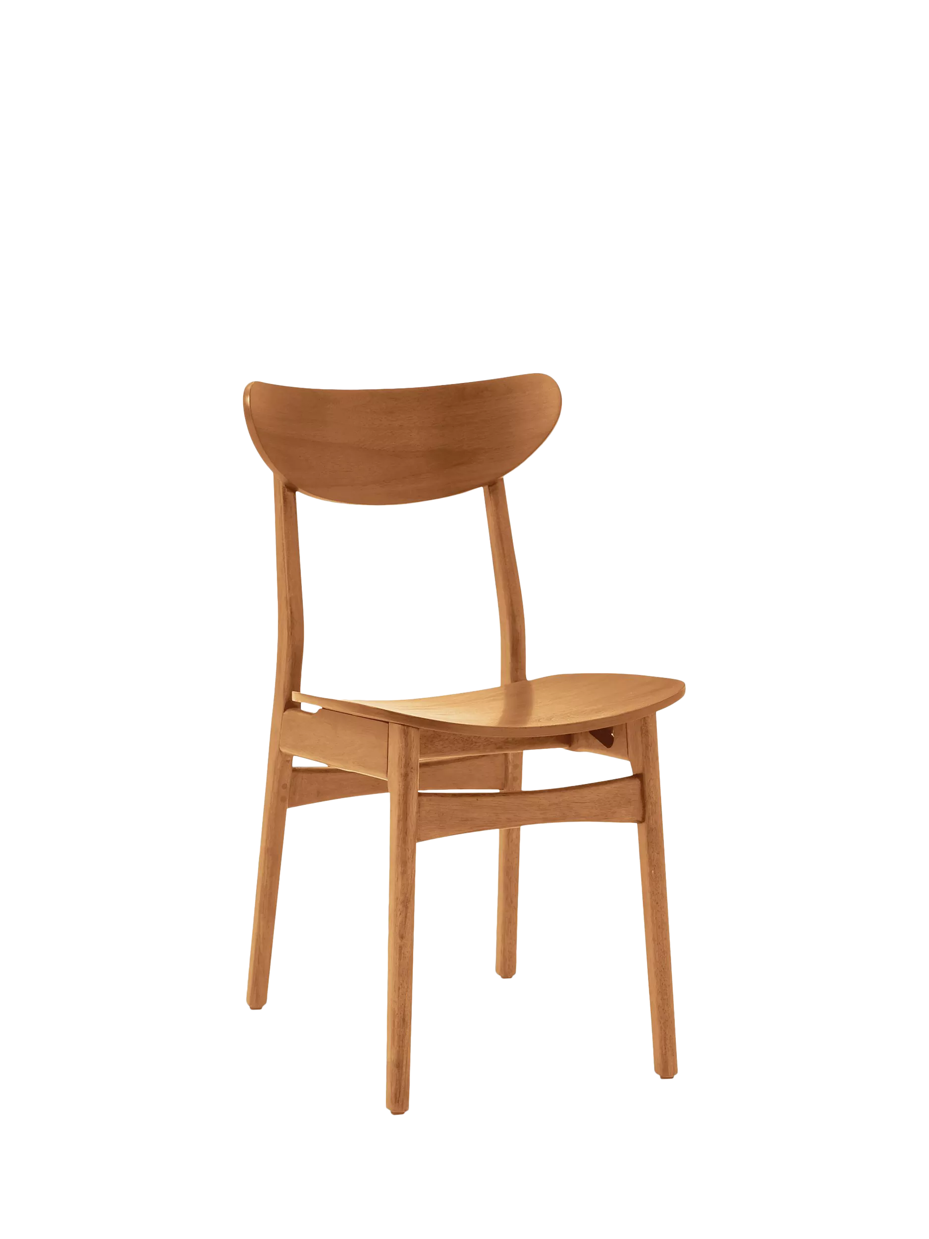 West Elm Classic Café Dining Chair in Acorn finish - British product