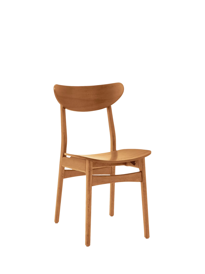 West Elm Classic Café Dining Chair in Acorn finish - British product