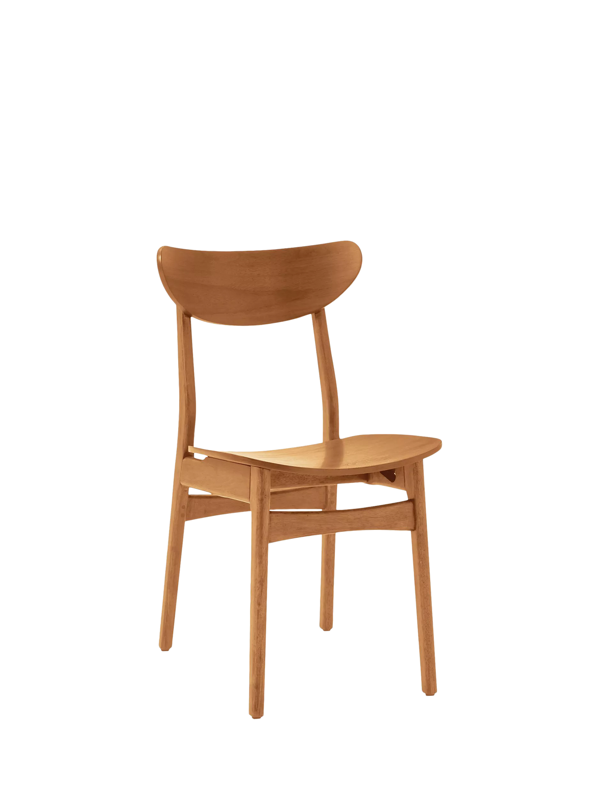 West Elm Classic Café Dining Chair in Acorn finish - British product