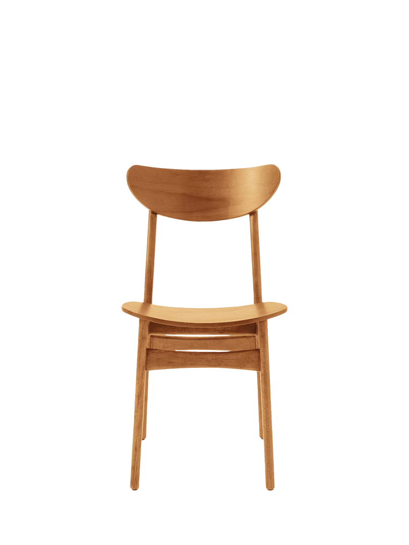 West Elm Classic Café Dining Chair in Acorn finish - British product
