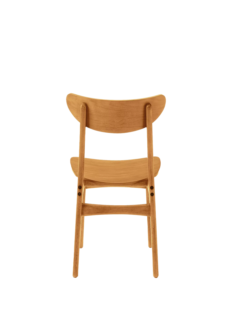 West Elm Classic Café Dining Chair in Acorn finish - British product