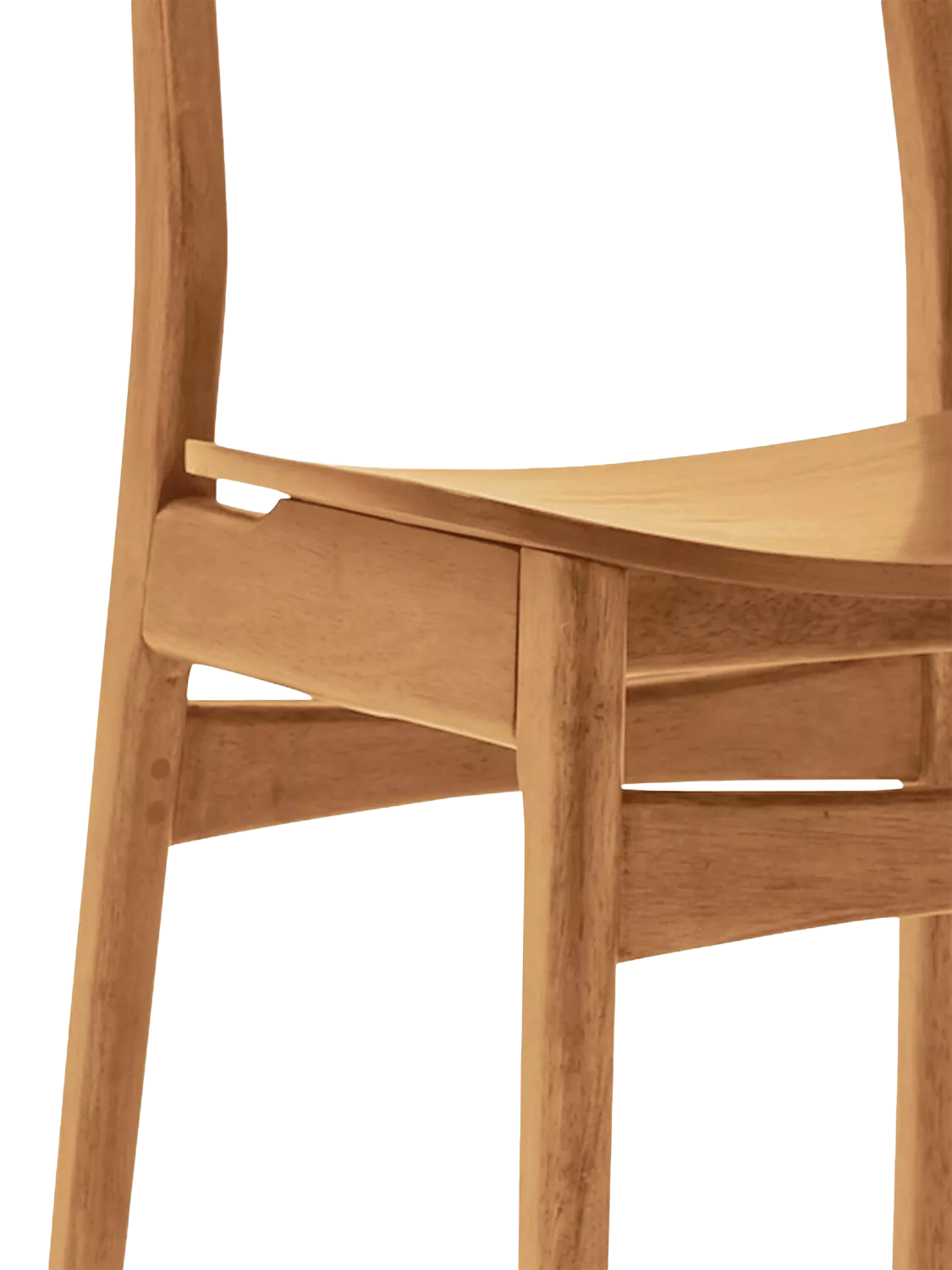 West Elm Classic Café Dining Chair in Acorn finish - British product