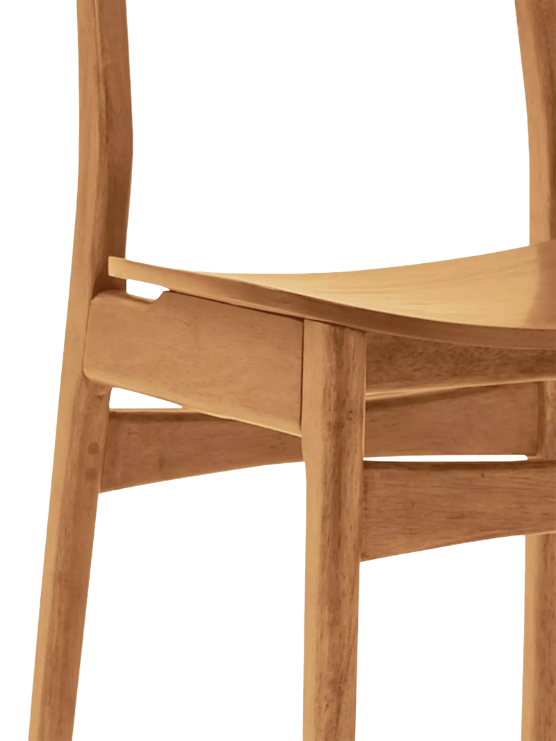West Elm Classic Café Dining Chair in Acorn finish - British product
