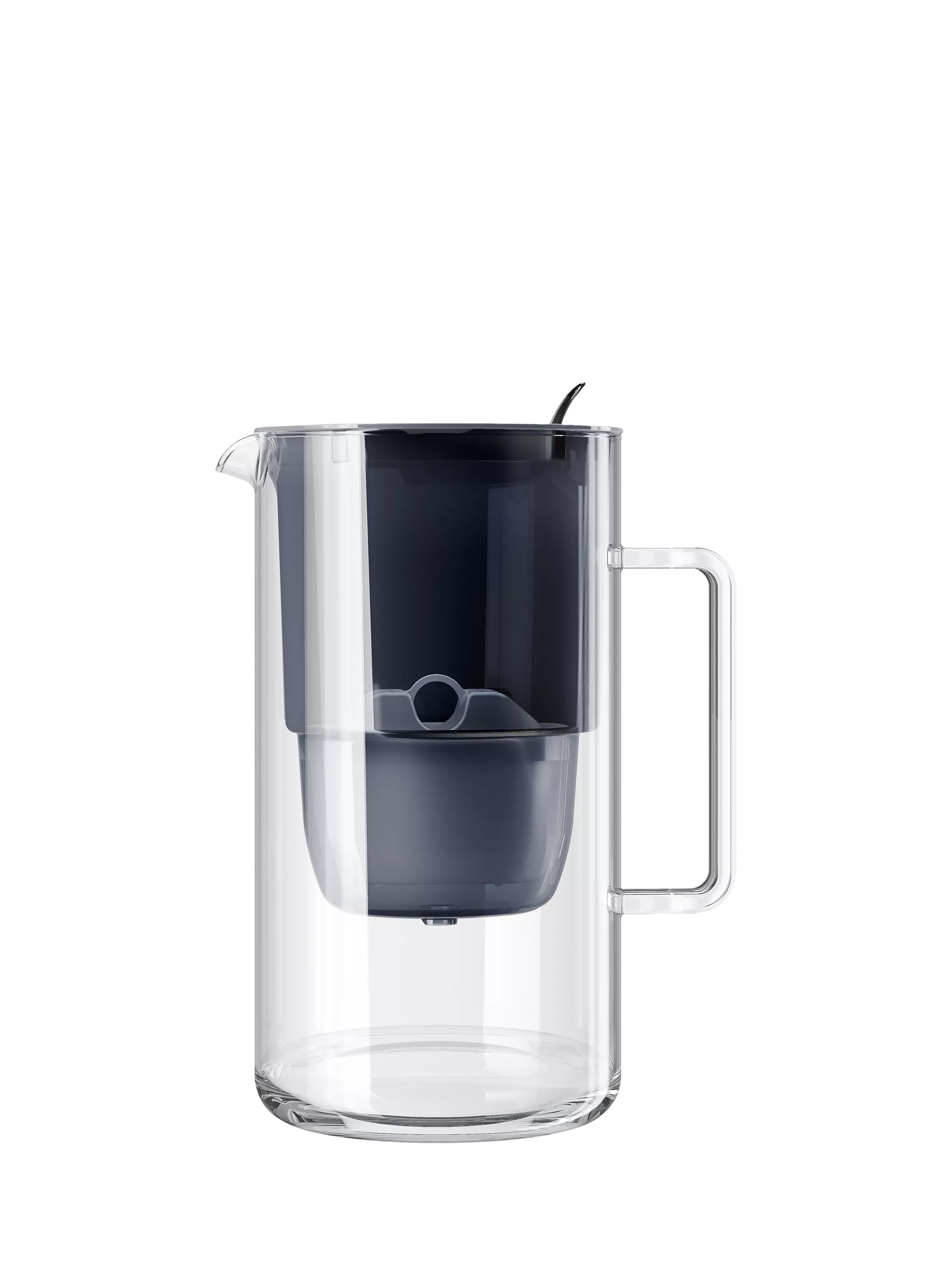 Aquaphor glass water filter jug black 2.5L, imported from the UK