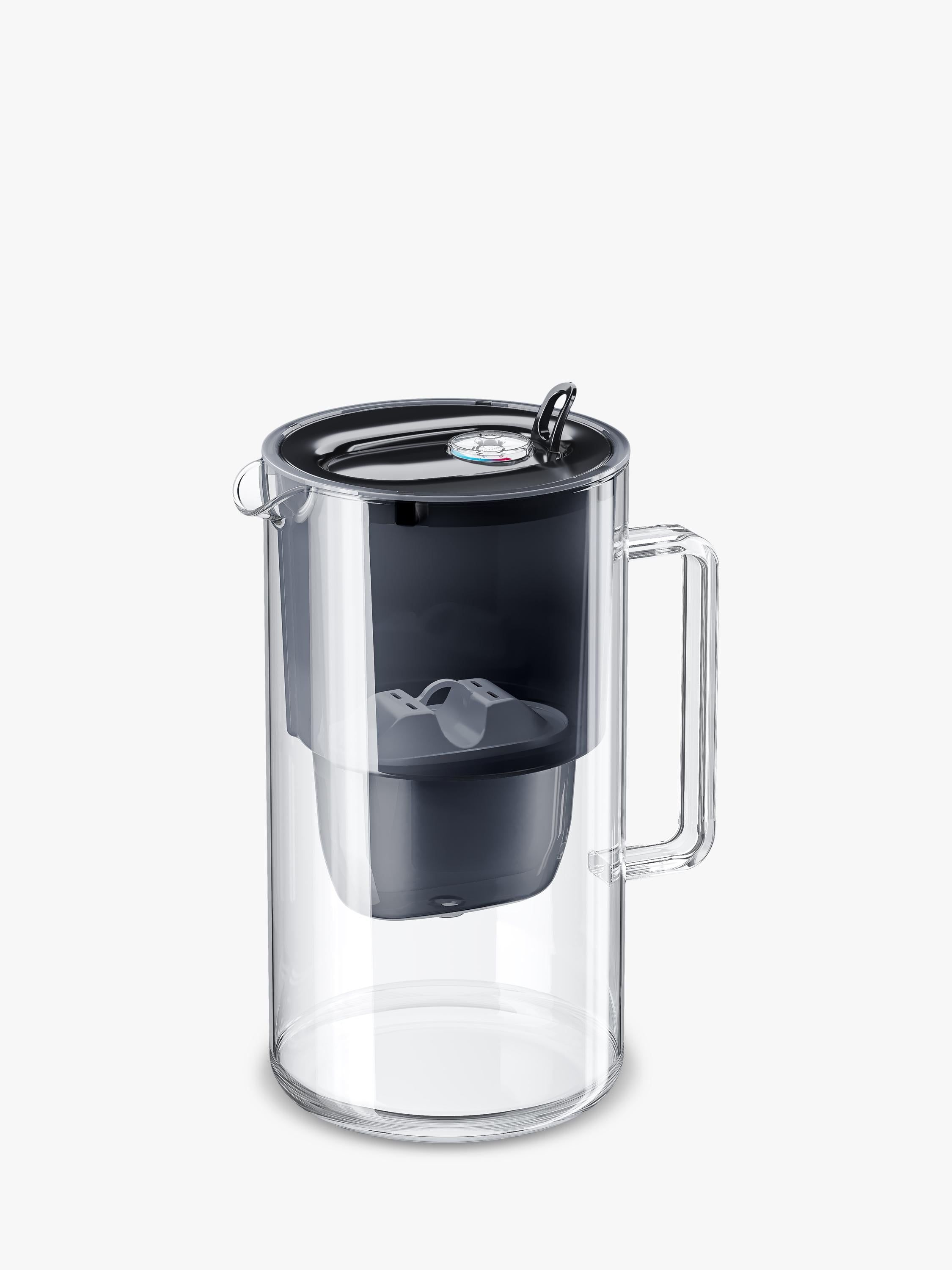 Aquaphor glass water filter jug black 2.5L, imported from the UK