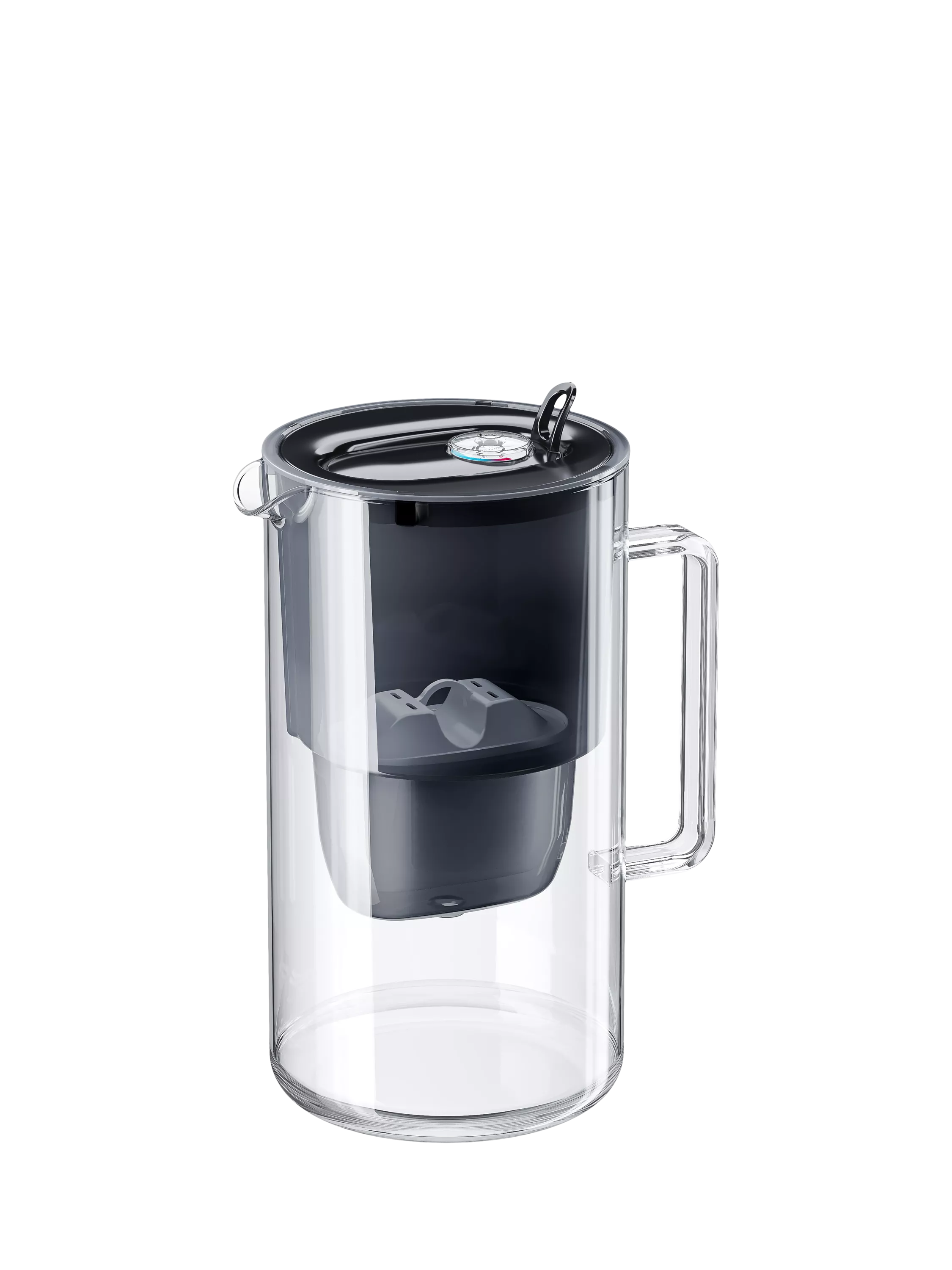 Aquaphor glass water filter jug black 2.5L, imported from the UK