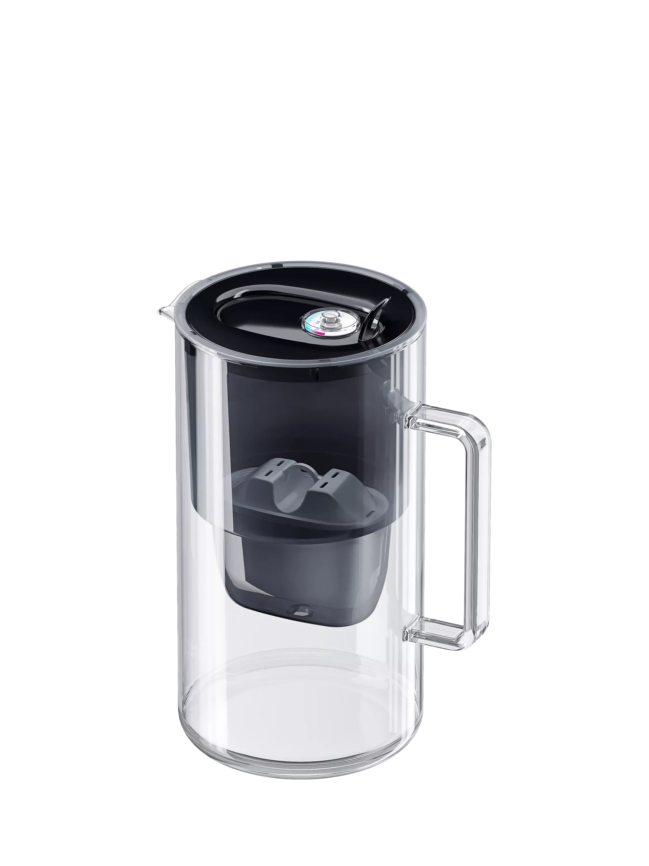 Aquaphor glass water filter jug black 2.5L, imported from the UK