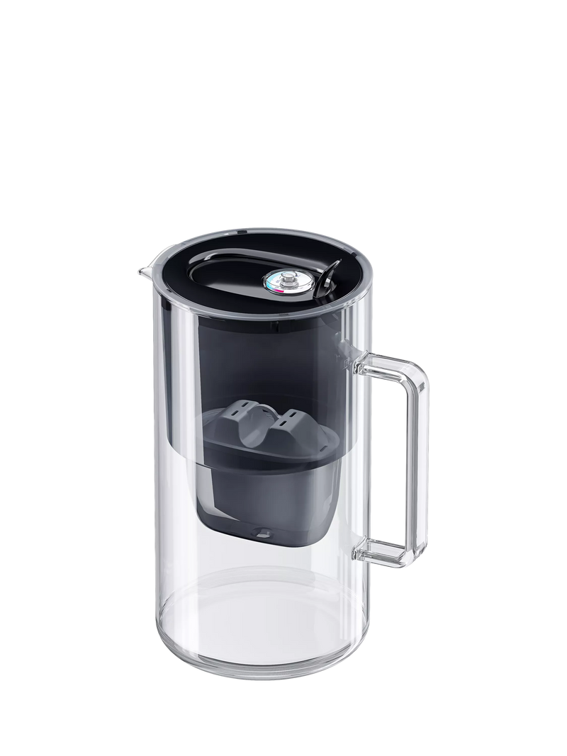 Aquaphor glass water filter jug black 2.5L, imported from the UK