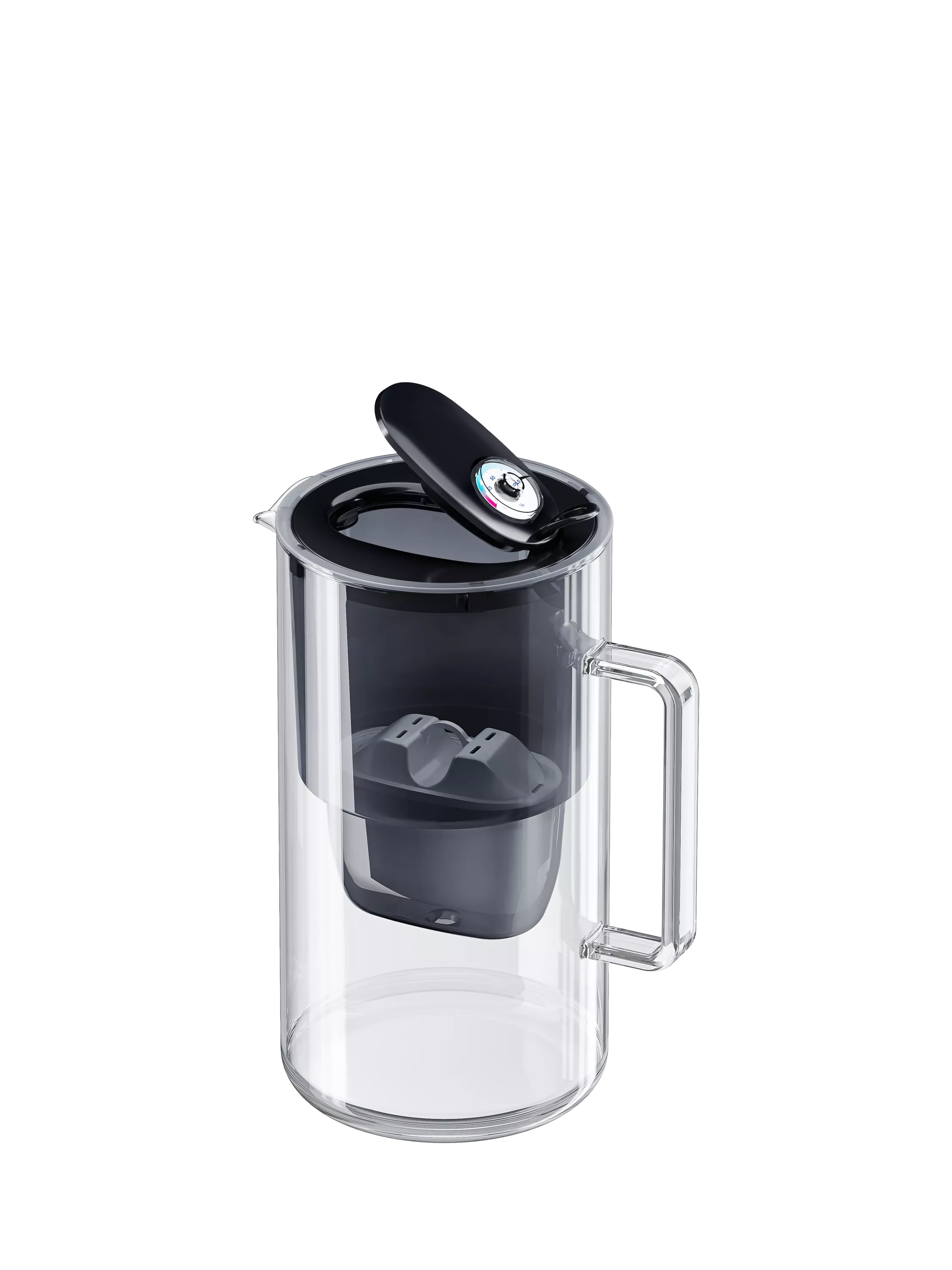 Aquaphor glass water filter jug black 2.5L, imported from the UK