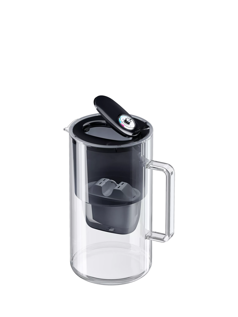 Aquaphor glass water filter jug black 2.5L, imported from the UK