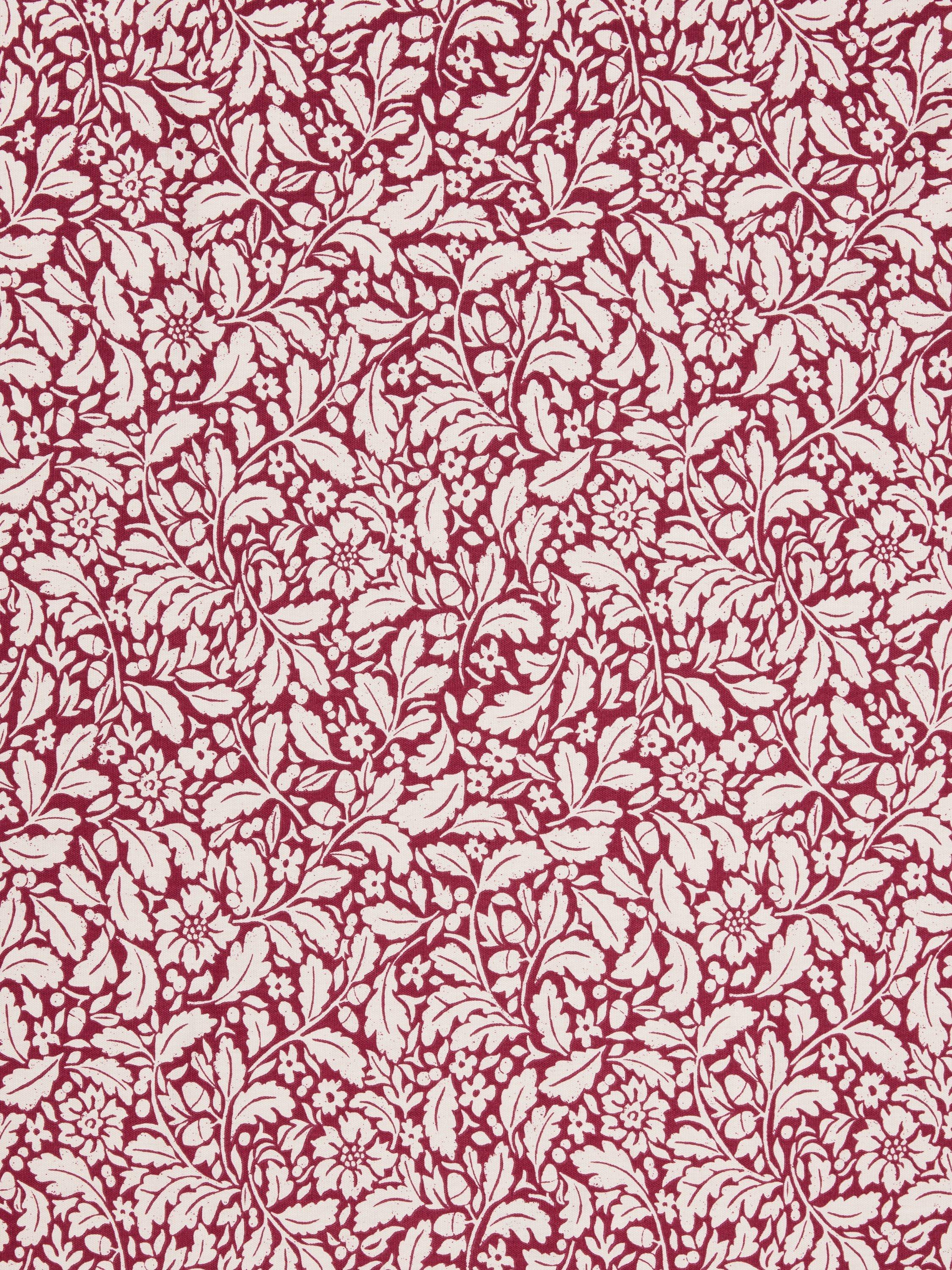 John Lewis Heritage Floral oilcloth tablecloth fabric Merlot Red (British brand)