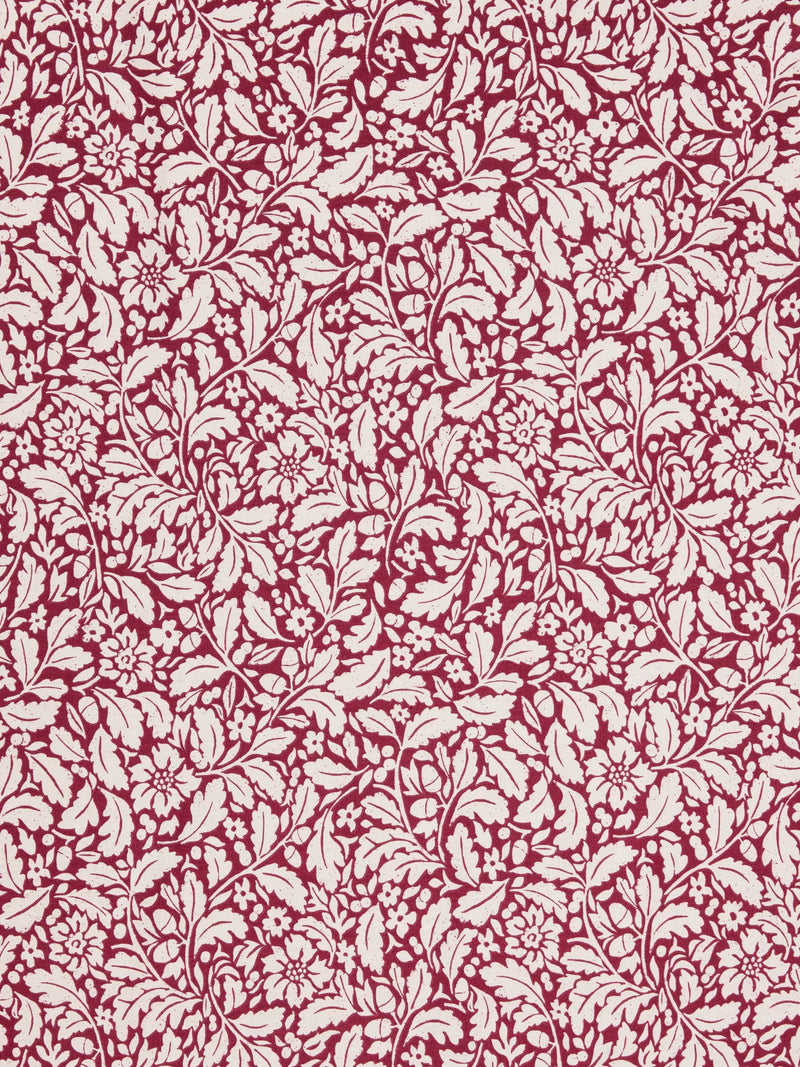 John Lewis Heritage Floral oilcloth tablecloth fabric Merlot Red (British brand)