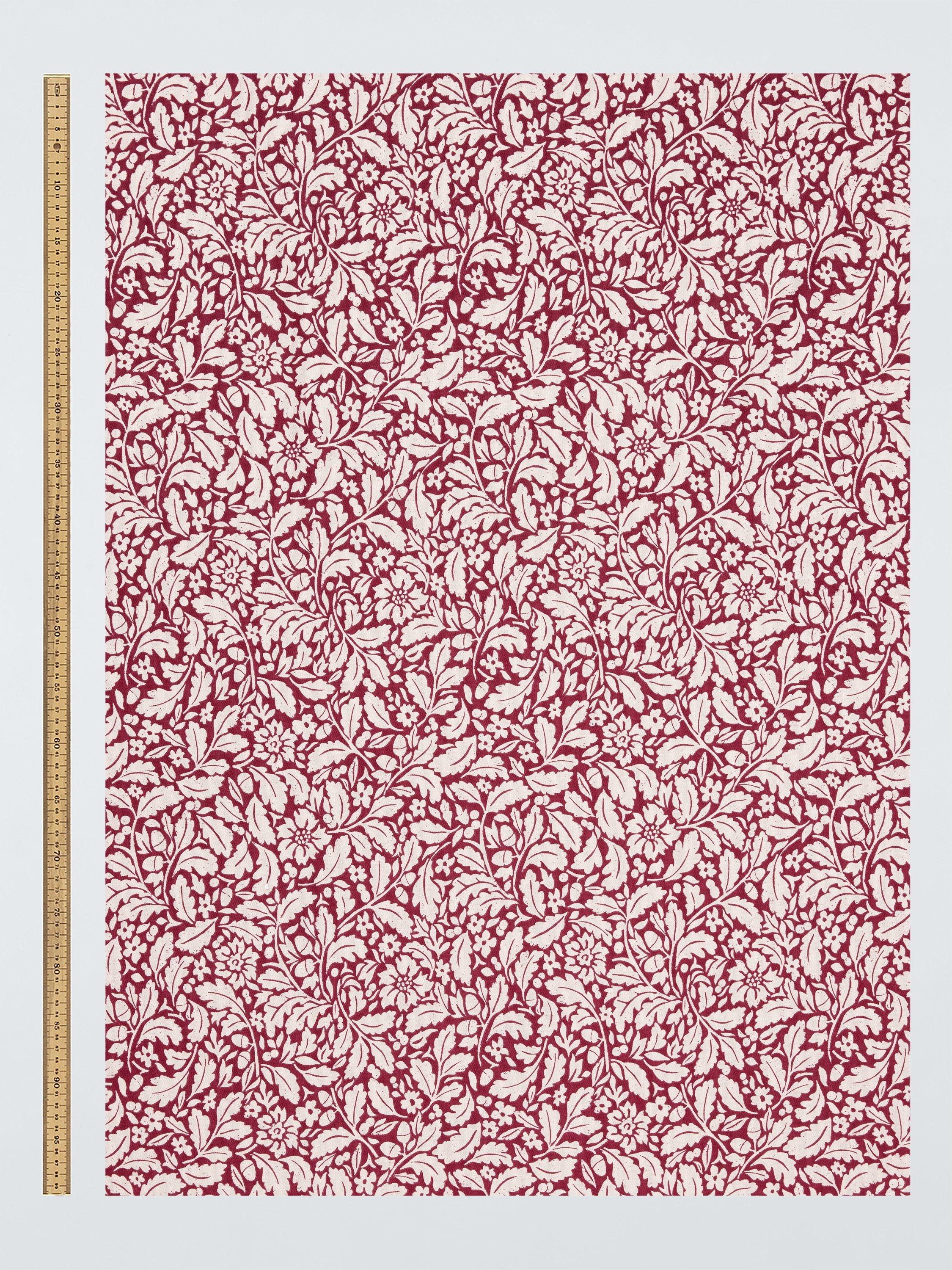 John Lewis Heritage Floral oilcloth tablecloth fabric Merlot Red (British brand)