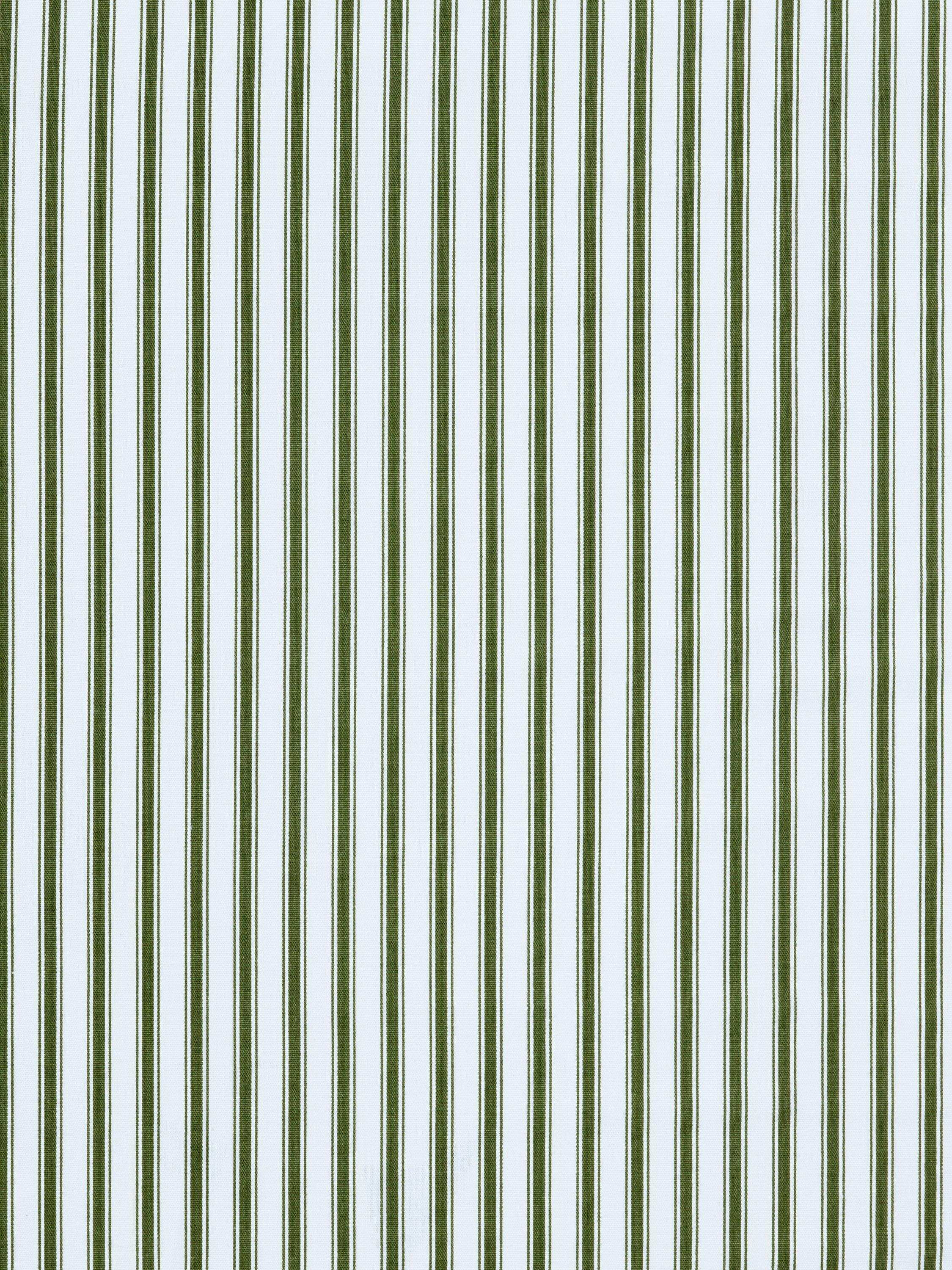 John Lewis ticking stripe oilcloth fabric avocado, imported from the UK