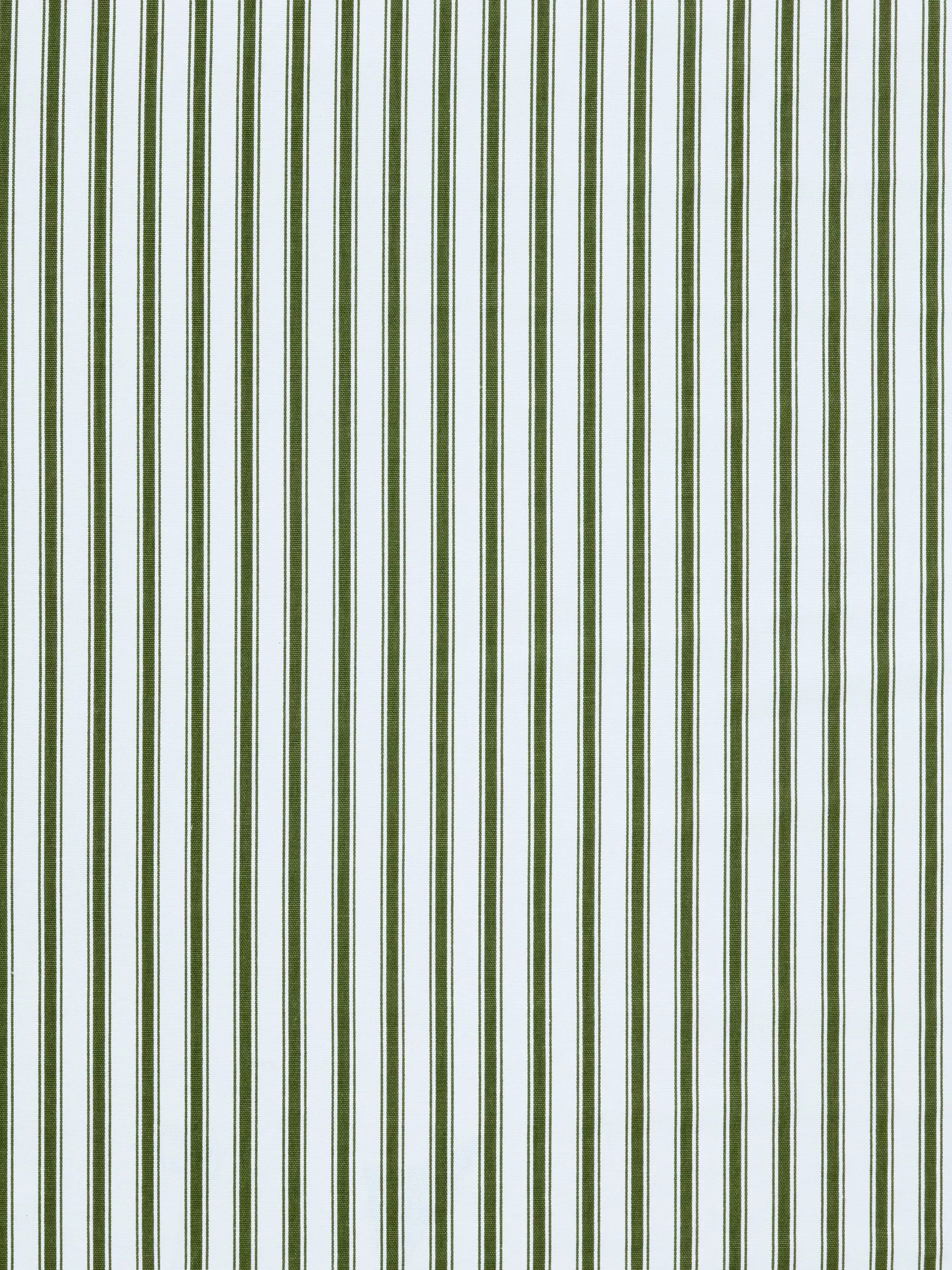 John Lewis ticking stripe oilcloth fabric avocado, imported from the UK