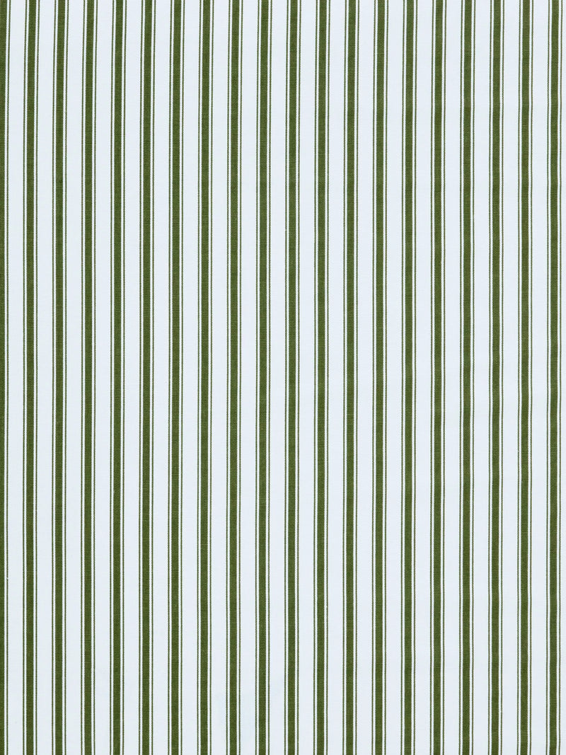 John Lewis ticking stripe oilcloth fabric avocado, imported from the UK