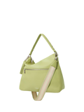 OSPREY LONDON Stella Leather Hobo Bag, Light Olive
