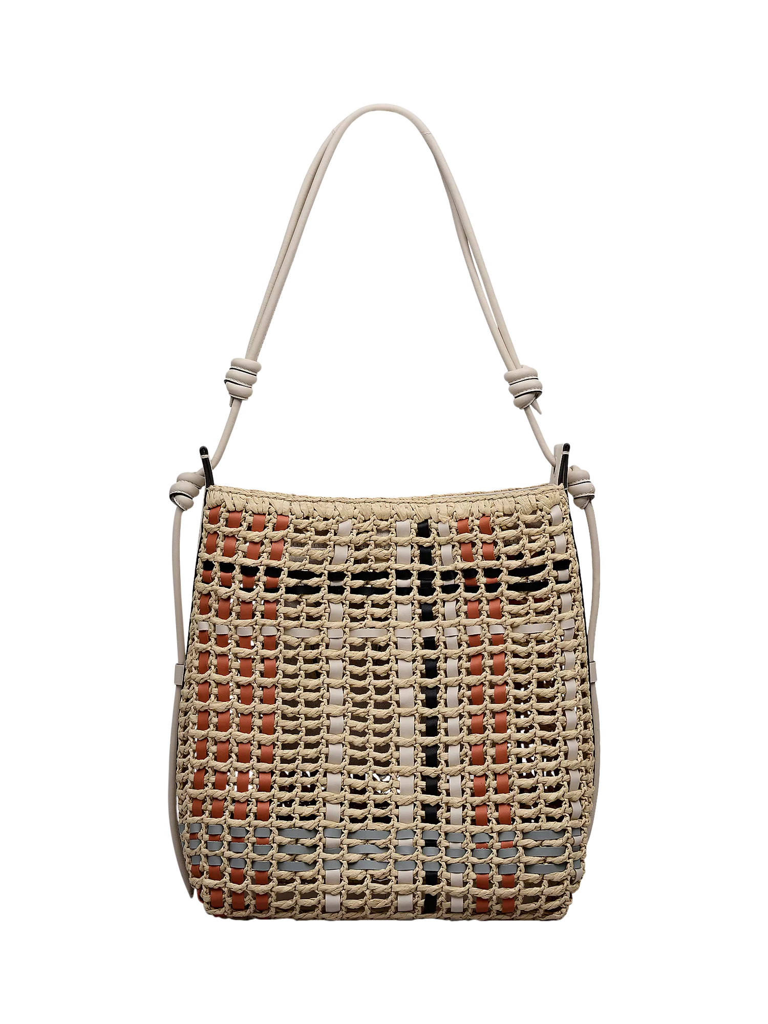 Radley Camden raffia check shoulder bag 17x25x9cm - British product
