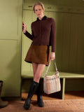Radley Camden raffia check shoulder bag 17x25x9cm - British product
