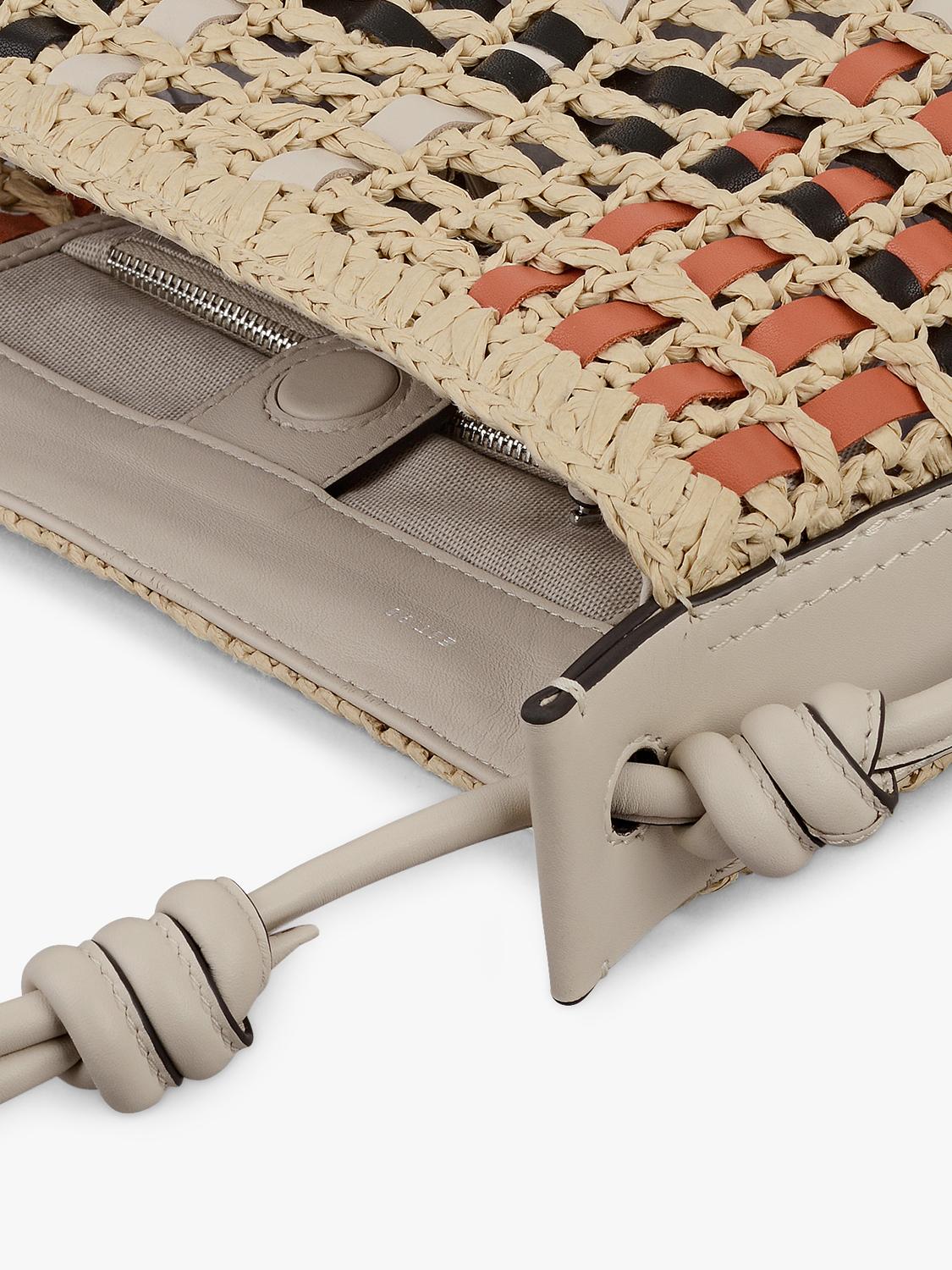 Radley Camden raffia check shoulder bag 17x25x9cm - British product