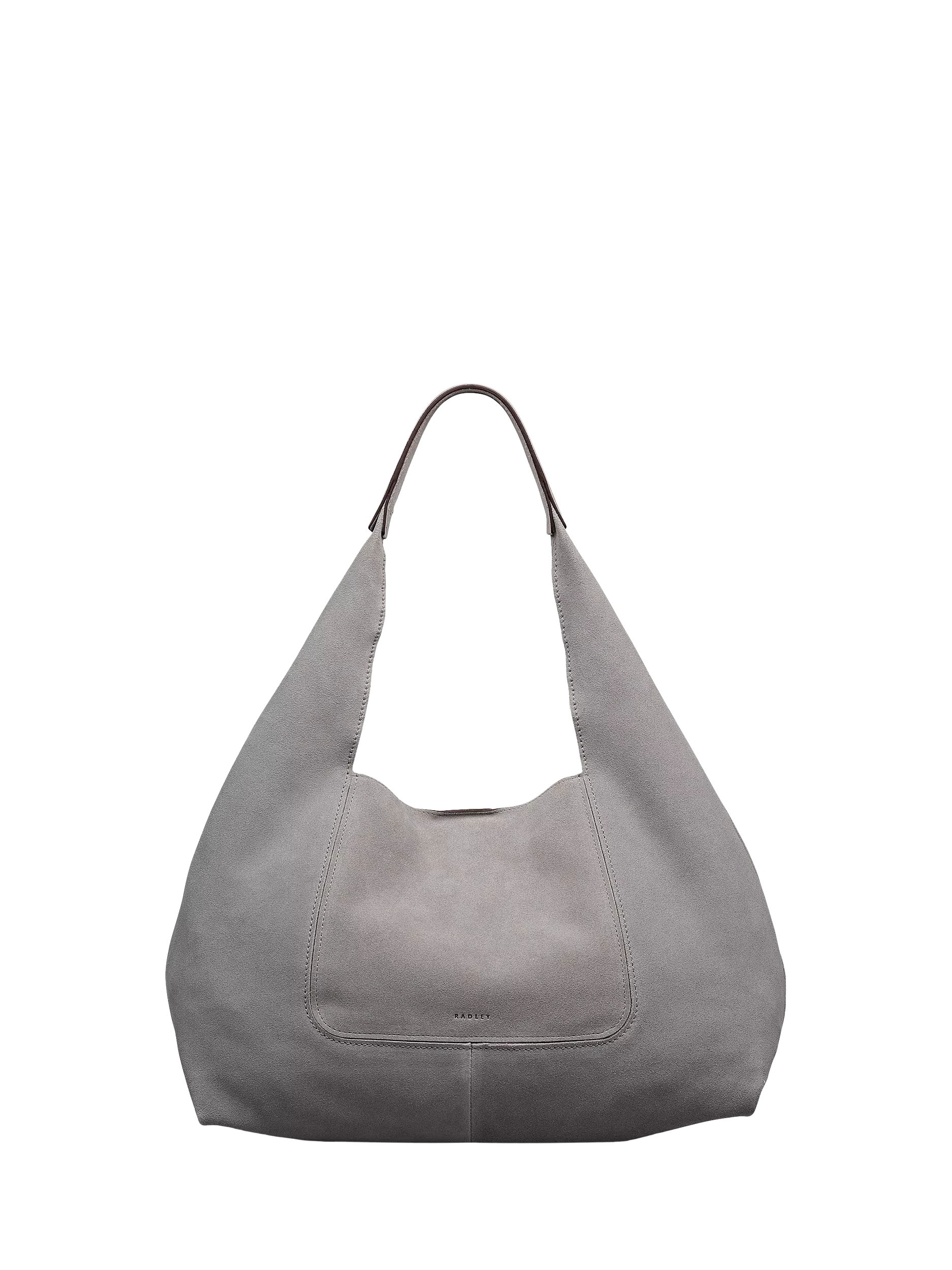 Radley Maudie suede shoulder bag in Steel, UK version