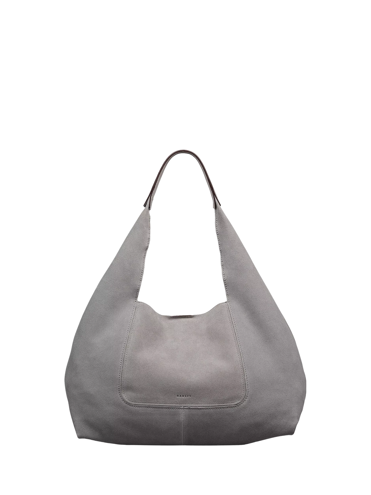 Radley Maudie suede shoulder bag in Steel, UK version