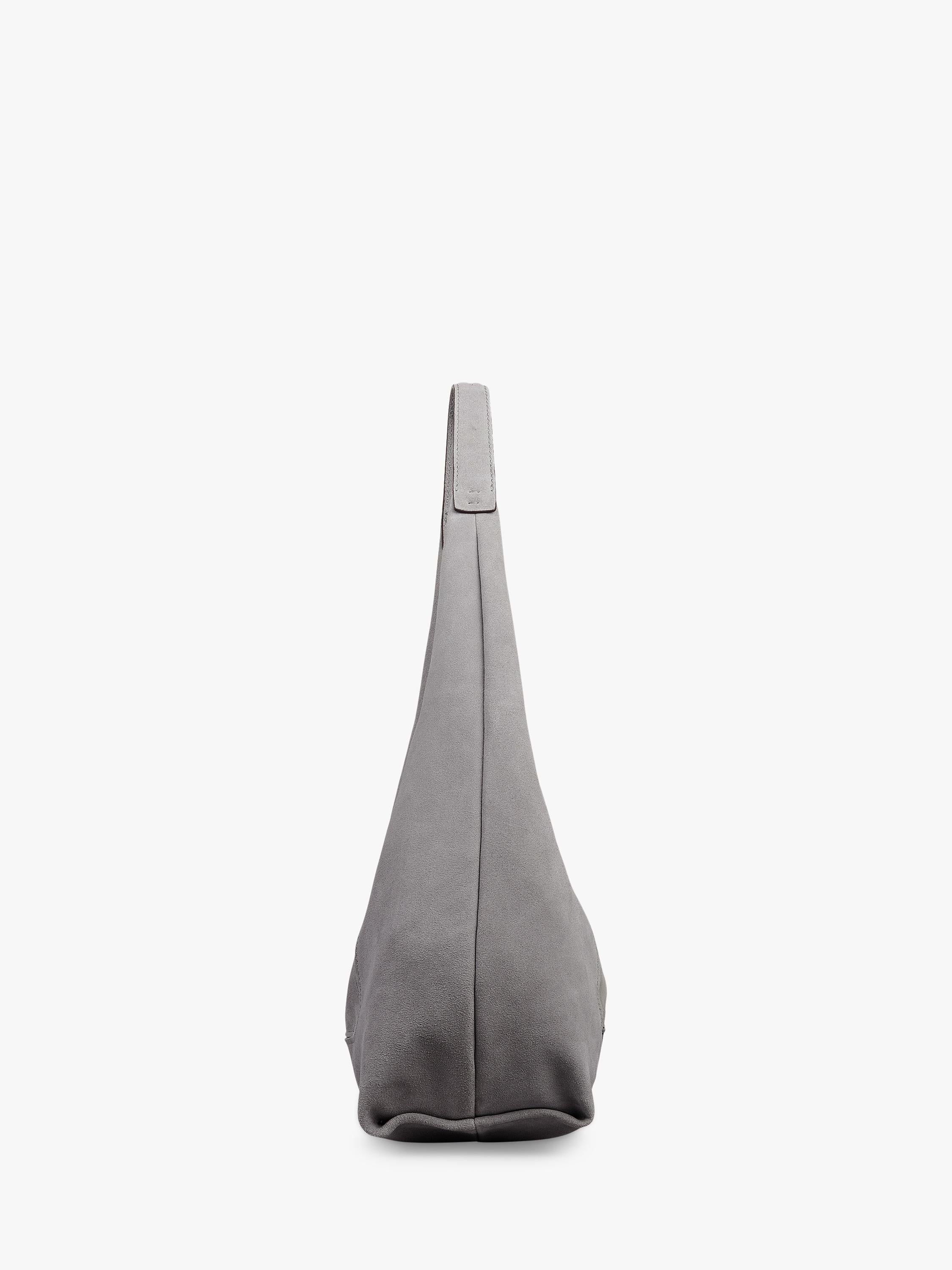Radley Maudie suede shoulder bag in Steel, UK version