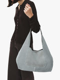 Radley Maudie suede shoulder bag in Steel, UK version