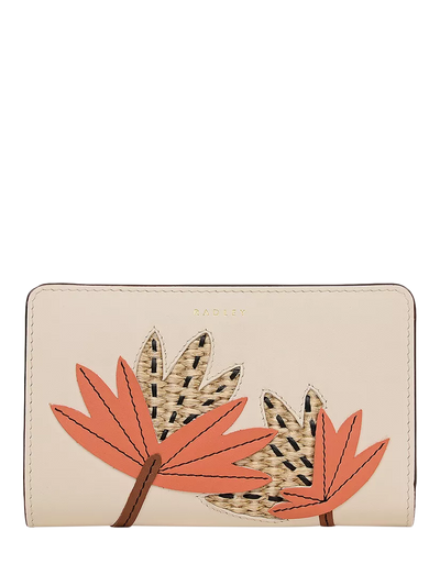 John Lewis Radley Picton Place Palm Medium Leather Purse Salt- Buy online at McGrocer