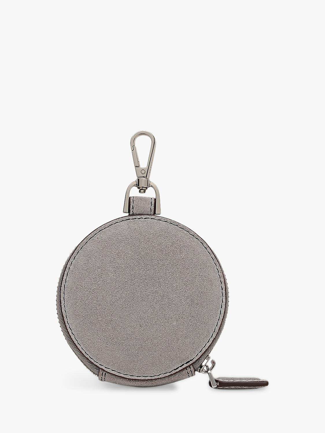 Radley steel suede coin purse, 8.5cm - British product
