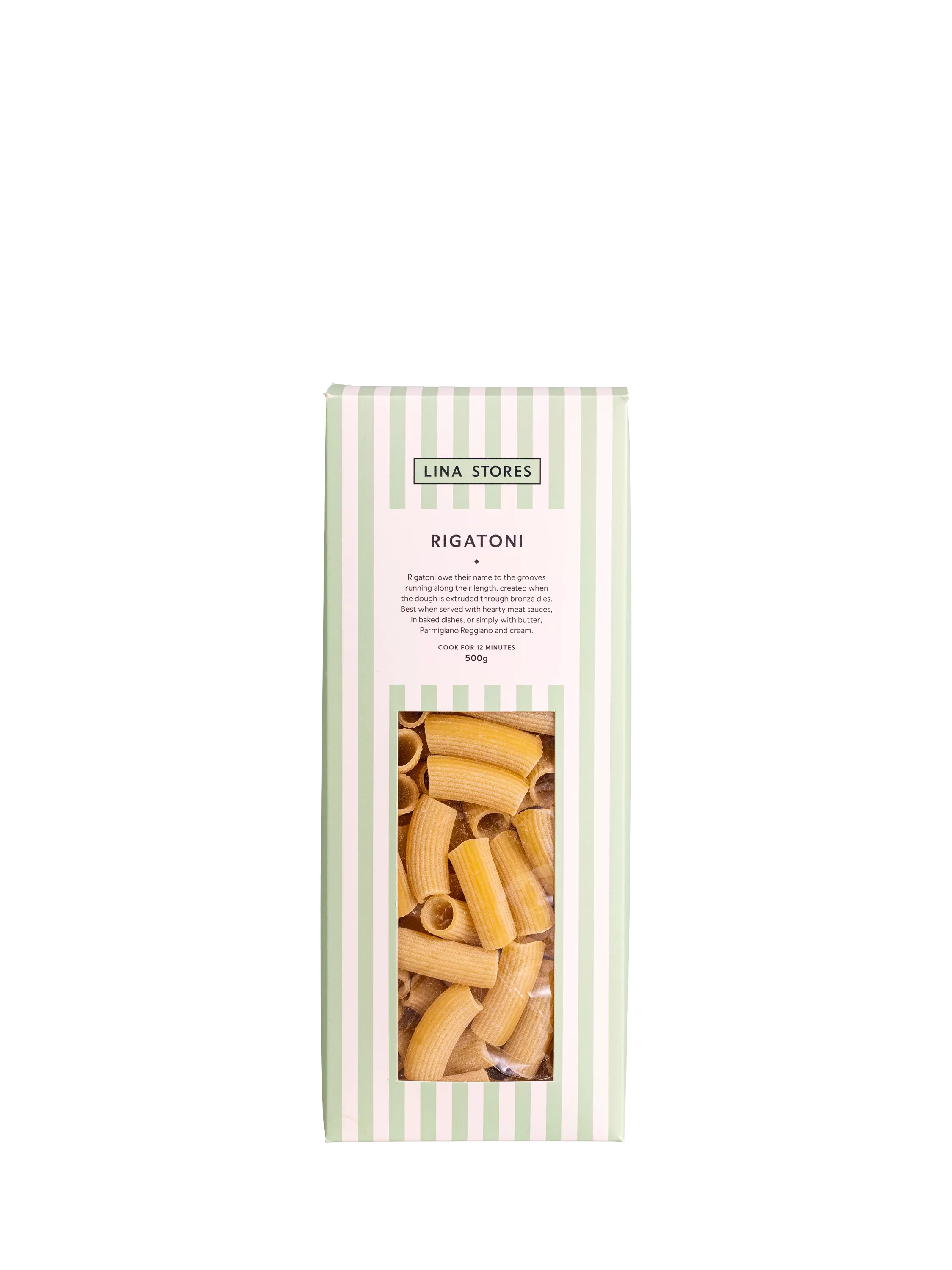 Lina Stores dried pasta rigatoni 500g - British product