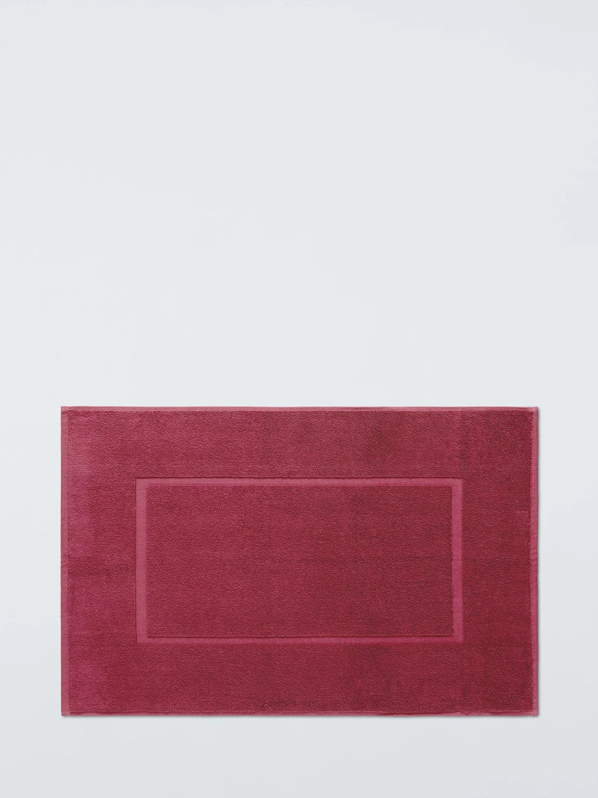 John Lewis Egyptian cotton bath mat cranberry 80x50cm, UK version