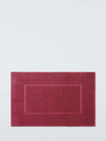 John Lewis Egyptian cotton bath mat cranberry 80x50cm, UK version