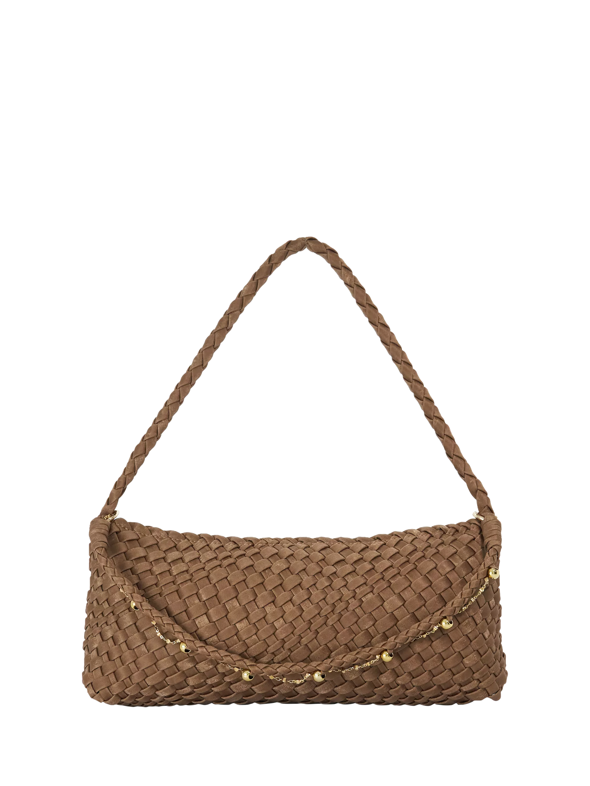 Dune London Woven Shoulder Bag Bronze, UK version