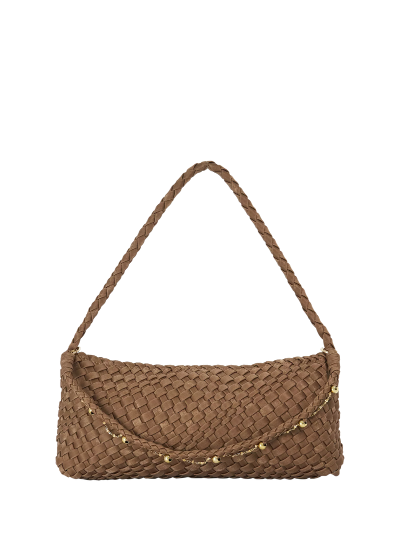 Dune London Woven Shoulder Bag Bronze, UK version