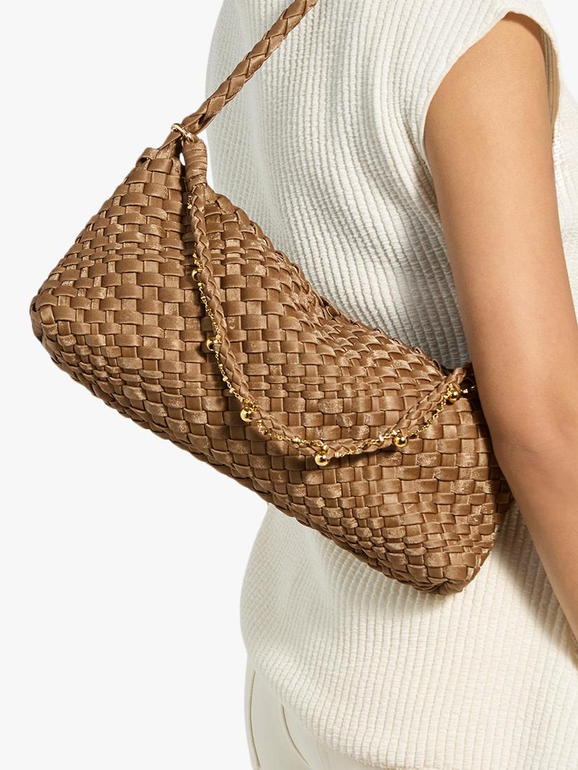 Dune London Woven Shoulder Bag Bronze, UK version