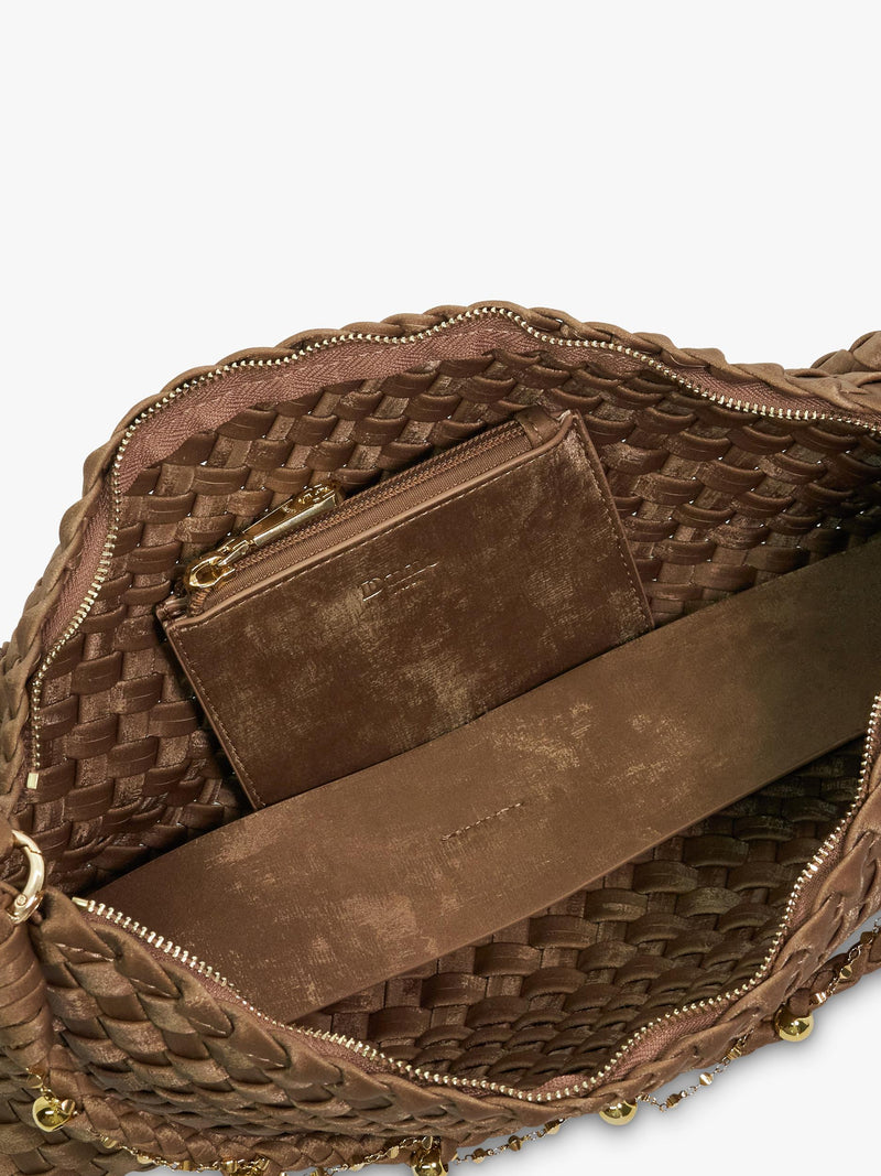 Dune London Woven Shoulder Bag Bronze, UK version