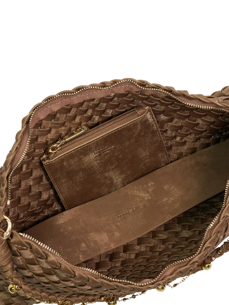Dune London Woven Shoulder Bag Bronze, UK version