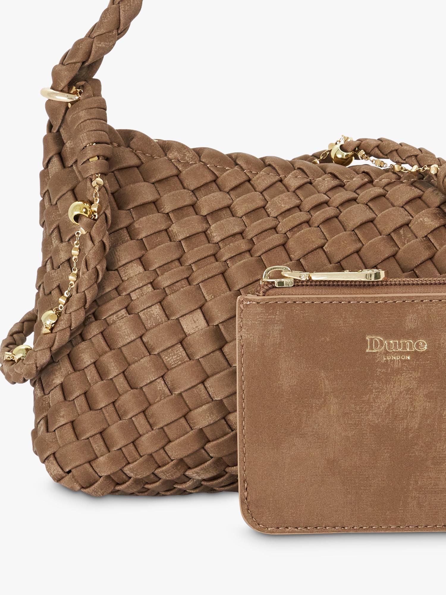 Dune London Woven Shoulder Bag Bronze, UK version
