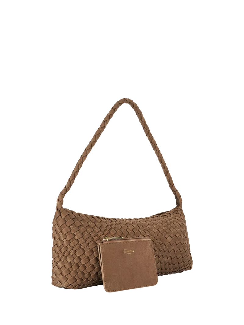 Dune London Woven Shoulder Bag Bronze, UK version