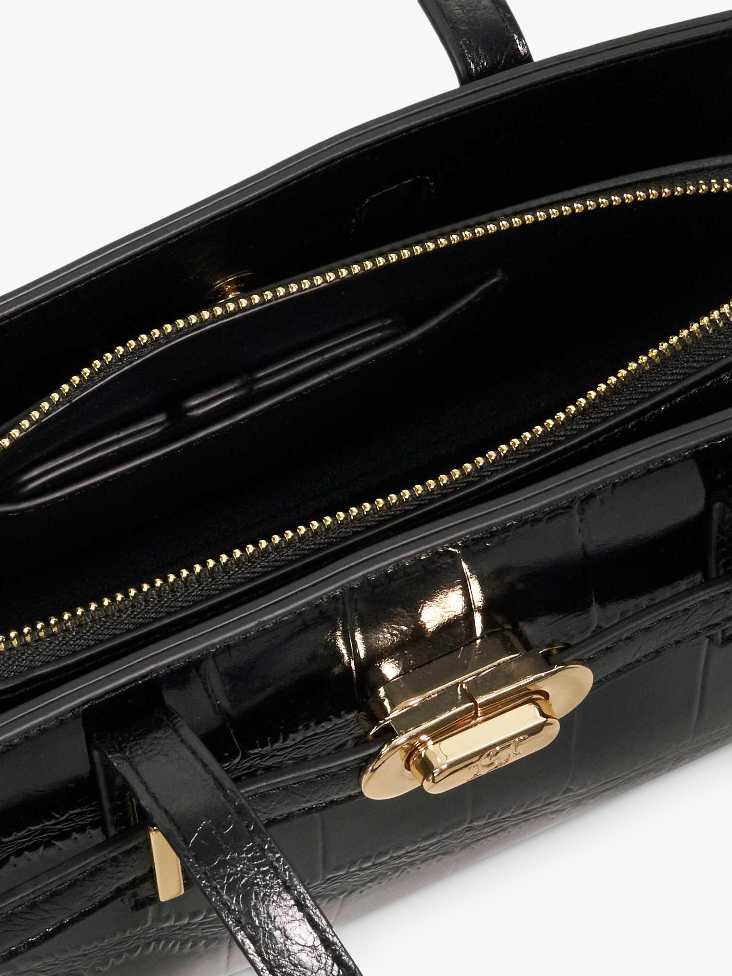 Dune London Depend tote handbag black, UK version