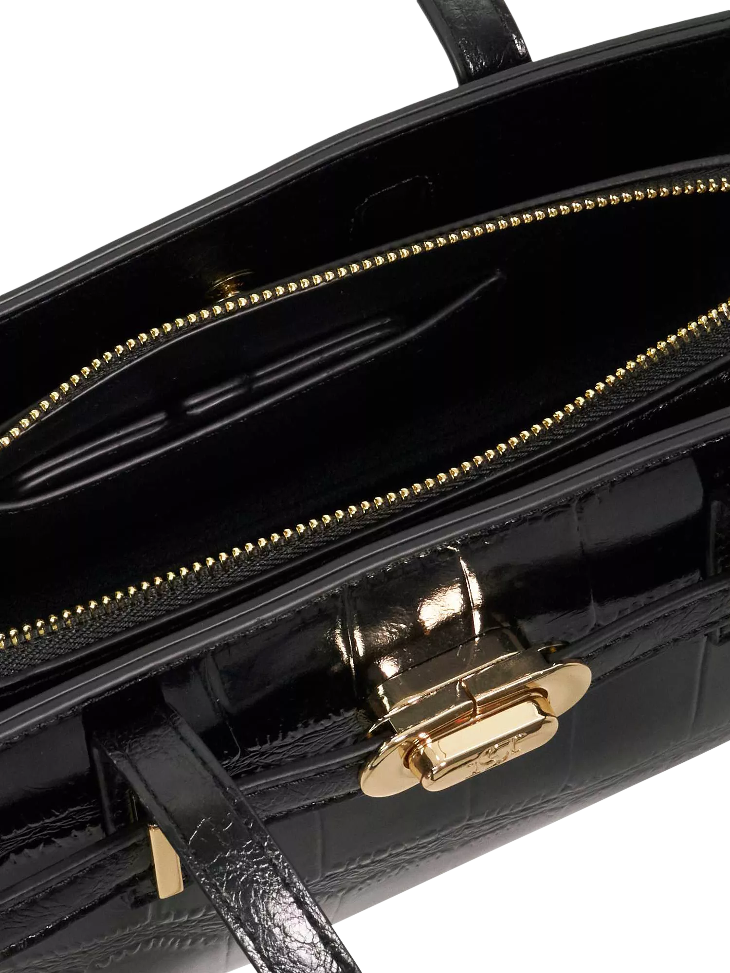 Dune London Depend tote handbag black, UK version