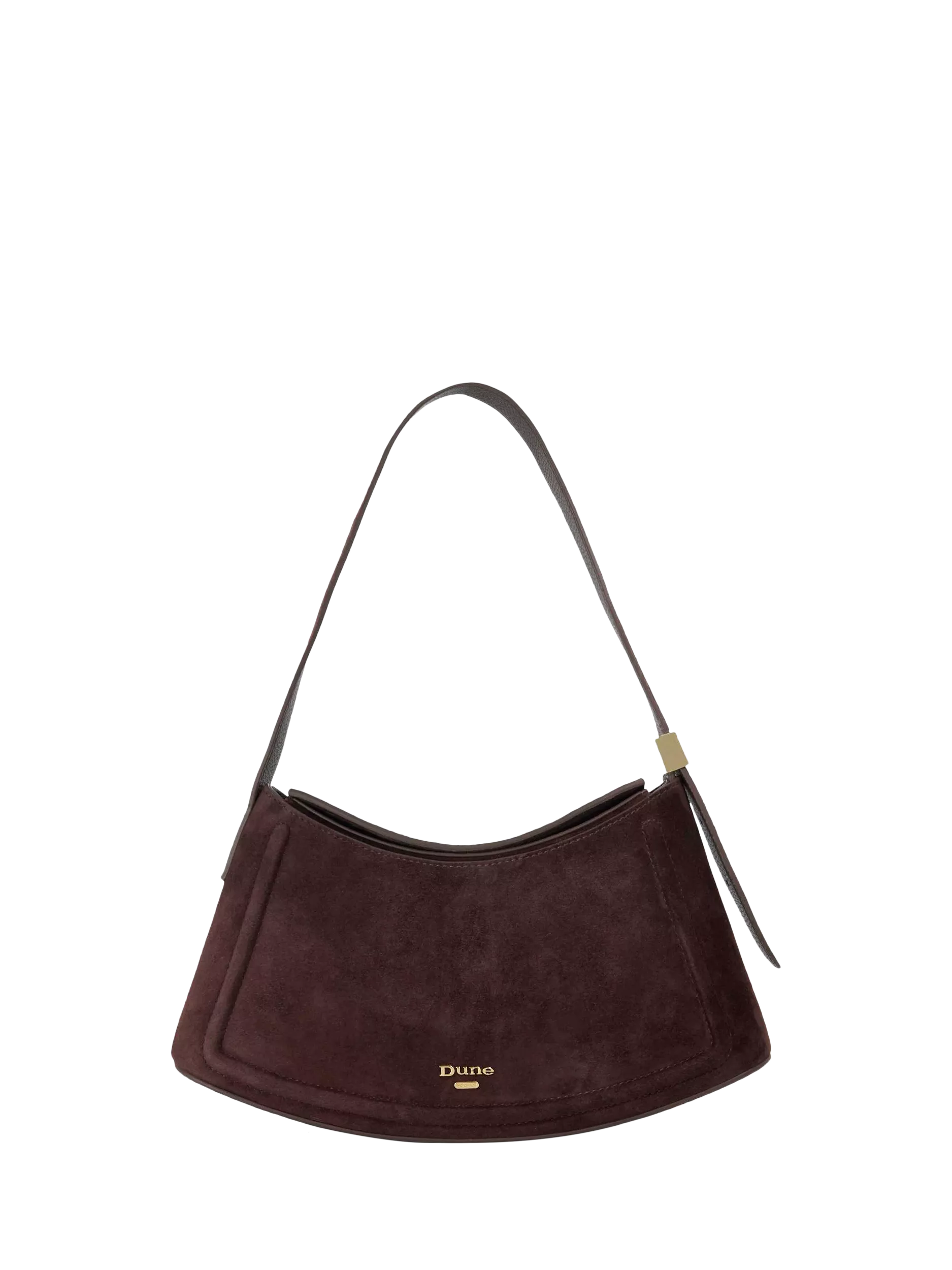 Dune London suede shoulder bag brown (British brand)