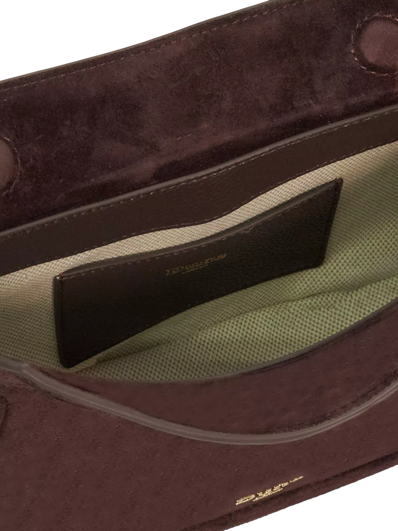 Dune London suede shoulder bag brown (British brand)