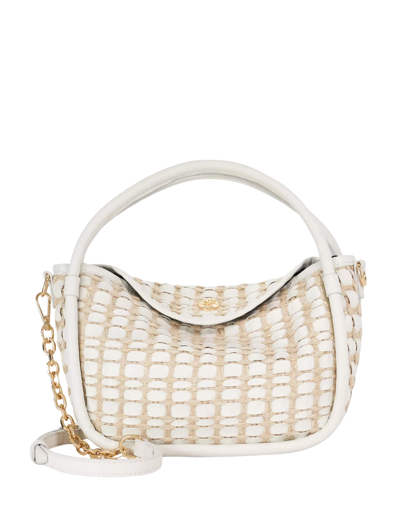 Dune London Dinideliberate Woven Grab Bag, White