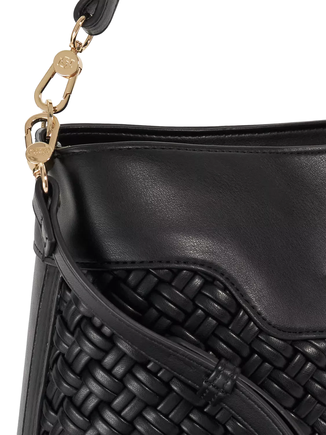 Dune London Dinidelphine shoulder bag with woven detail (British brand)