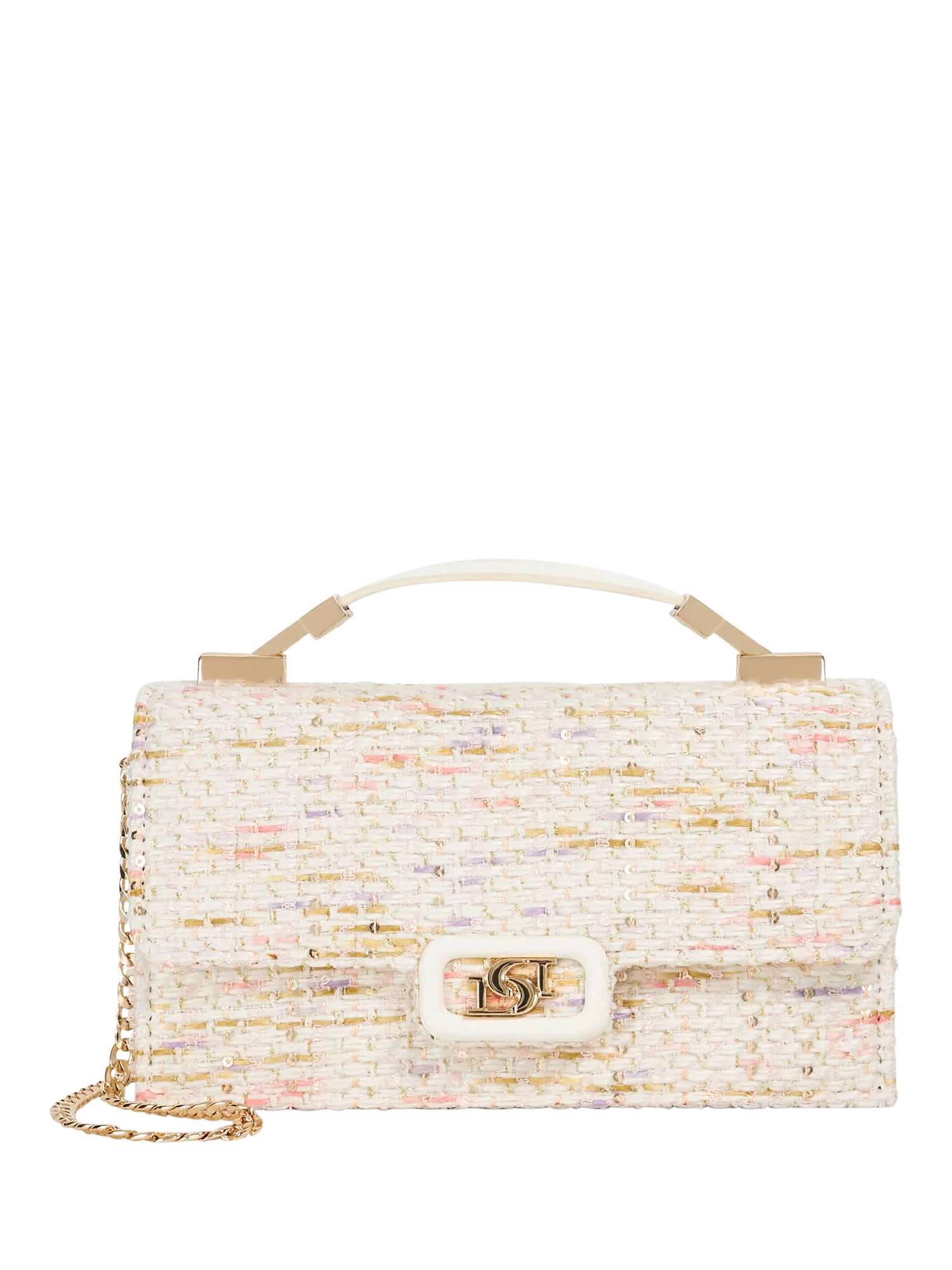 Dune London Skilled fabric grab bag blush, imported from the UK