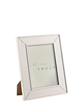 Truly photo frame mirrored border silver 5x7, UK version