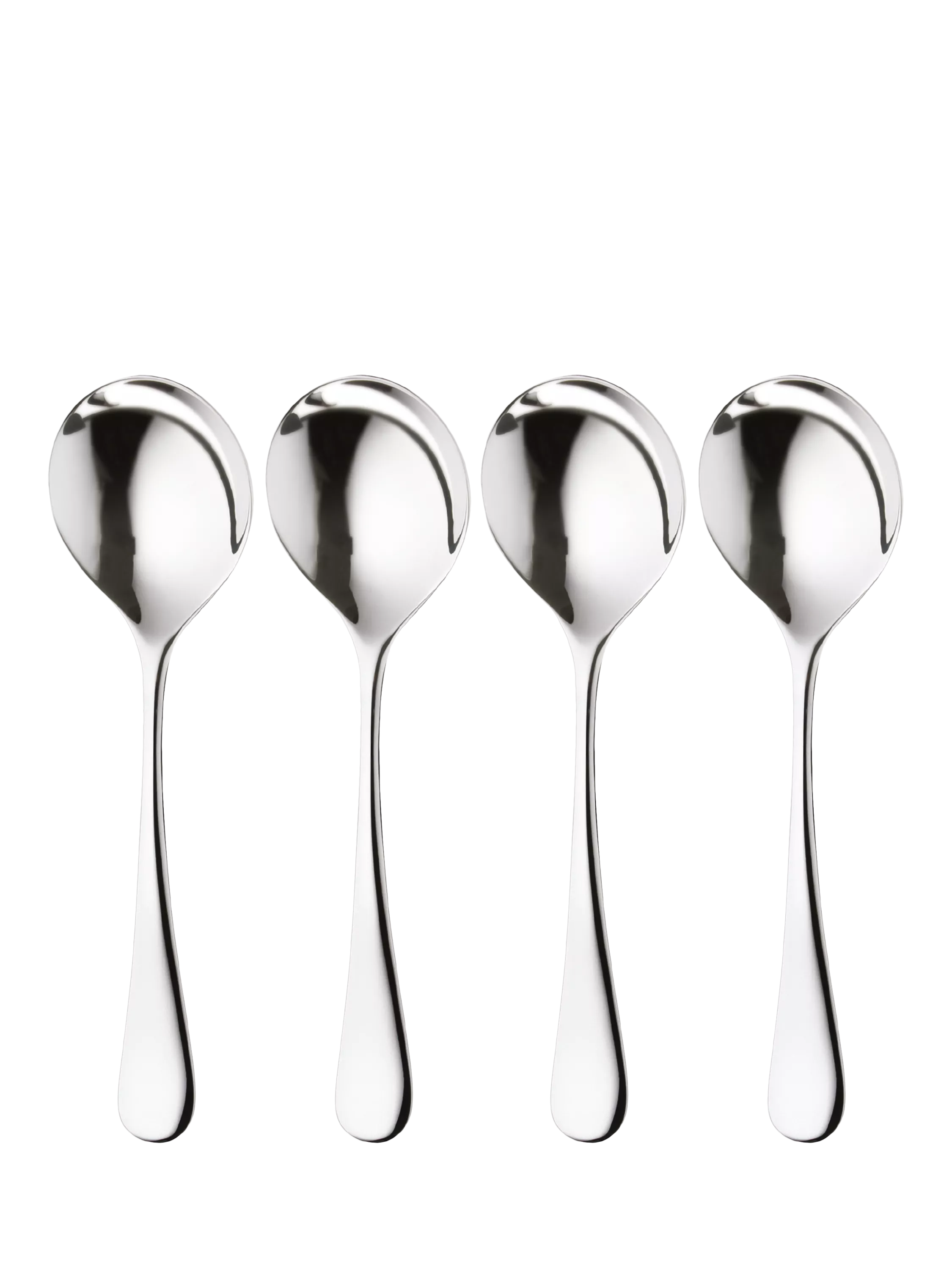 Robert Welch Radford Bright soup spoon set of 4 (British brand)